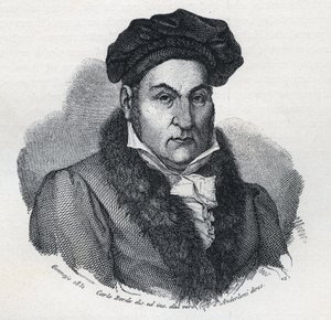 意大利哲学家和律师詹多梅尼科（Gian Domenico）-罗马尼奥斯（1761-1835）的肖像 作者 未知艺术家