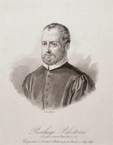 乔瓦尼·皮耶路易吉·达·帕莱斯特里纳 (Giovanni Pierluigi da Palestrina) 的肖像 作者 未知艺术家