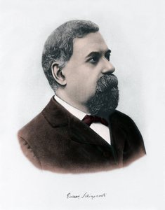 乔瓦尼-维吉妮奥-夏帕雷利（1835-1910 年）天体物理学家的肖像。他在火星上观测到直角形构造，并称之为火星运河（canali）。1900 年左右的雕刻 作者 未知艺术家