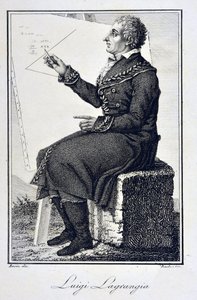 Giuseppe Ludovico De la Grange Tournier (1736 - 1813) 的肖像 - 法国数学家拉格朗日伯爵Joseph Louis (Joseph-Louis) (1736-1813)的肖像 作者 未知艺术家