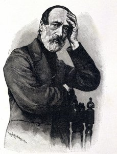 意大利爱国者和革命家朱塞佩-马志尼（1805 - 1872）的画像 作者 未知艺术家