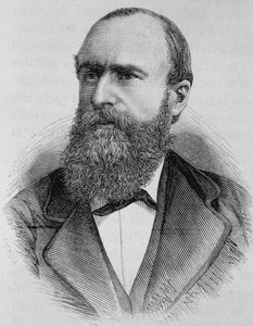 古斯塔夫-弗卢伦斯（1838 - 1871）的肖像。19世纪末的雕版画，载于H.马丁的《法国史》。 作者 未知艺术家