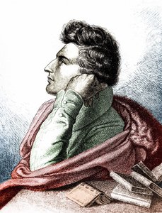 海因里希-海涅（1797 - 1856）的肖像，德国抒情诗人和宣传员 作者 未知艺术家