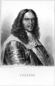 法国侯爵亨利-德-拉图-德-奥弗涅（1611-1675）的肖像--载于拉瓦莱的《法国历史》，雕刻，有日期。 作者 Unknown artist