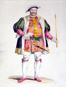 英国亨利八世（1491 - 1547）的肖像。 作者 未知艺术家