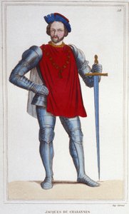 雅克-德-夏巴内（Jacques de Chabannes）的画像，LA PALICE的领主。1470-1525年的法国元帅。 作者 未知艺术家
