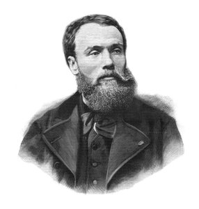 让-保罗（Jean Paul）-劳伦斯（1838-1921）法国画家和雕塑家的肖像--1891年的雕版画 作者 未知艺术家