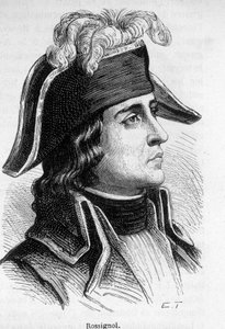 法国将军Jean Antoine Rossignol（1759-1868）的肖像。 作者 未知艺术家