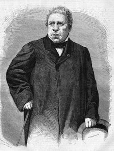 让-奥古斯特-多米尼克-英格尔（1780-1867）的肖像。法国画家。 作者 未知艺术家