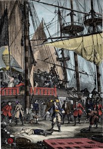 让-巴特（1650 - 1702）的肖像，法国私掠者用手杀死了 "海神 "号的荷兰船长。 作者 未知艺术家