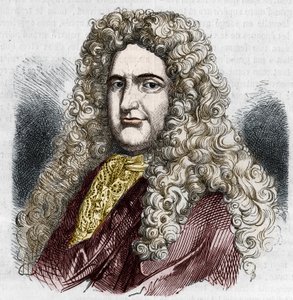 让-夏尔丹的肖像，法国旅行家（1643-1713）。 作者 未知艺术家