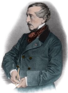 让-雅克（Jean-Jacques）-安培（1800-1864）法国历史学家的画像 - 作者 未知艺术家