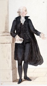 Jean Sylvain BAILLY (1736-1793)的肖像，作家、天文学家和政治家，被选入法国科学院。特别是天文学史的作者。他因帮助路易十六逃跑而被送上断头台。1830年的雕版画。 作者 未知艺术家