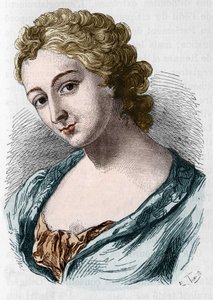 Jeanne Agnes Berthelot de Plemont的画像，被称为Prue侯爵夫人（1698-1727）。 作者 未知艺术家