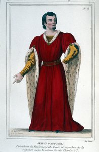 Portrait of Jehan Pastorel, President of the Paris Parliament and member of the regency under the minority of Charles VI 作者 未知艺术家