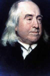 杰里米·边沁（Jeremy Bentham，1748-1832 年）的肖像，英国哲学家和法学家。 作者 未知艺术家