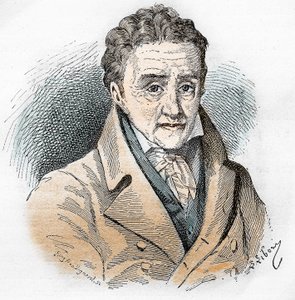 裴斯泰洛齐（Johann Heinrich Pestalozzi）的肖像（1746-1827），瑞士教育学家和教育家。 作者 未知艺术家