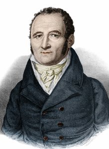 约翰-彼得-赫伯尔（1760-1826）的肖像，德国作家。 作者 未知艺术家