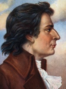 热气球发明者约瑟夫-德-蒙哥菲尔的肖像。 作者 未知艺术家