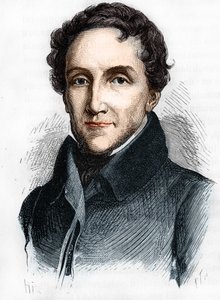 路易-马修-莫尔的肖像--法国政治家路易-马修伯爵（1781 - 1855）的肖像--载于亨利-马丁的《法国历史》。 作者 未知艺术家
