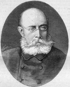 Louis Leon Cesar Faidherbe（Faidherbe将军）（1818-1889）的肖像，法国军人和政治家。雕刻在 "La Nature.科学及其在艺术和工业中的应用评论》。 作者 未知艺术家