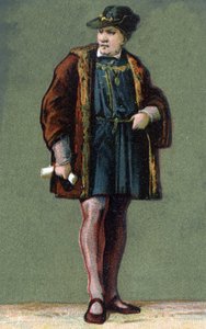 法国国王路易十一（1423-1483）的画像。 作者 未知艺术家