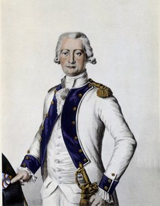 1786年福尔兹军团上尉德-洛桑斯侯爵的画像。 作者 未知艺术家
