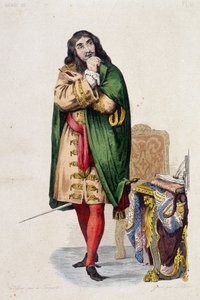 莫里哀的肖像 - 在“” Le Plutarque francais ””编辑。 Mennechet，卷。 5 作者 未知艺术家