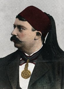 纳瑟尔-贝伊（Mohamed el-Naceur Bey）（1855-1922 年）的肖像 突尼斯贝伊（Muhammad V an-Nasir Husainid Bey of Tunis） 20 世纪早期的彩色石版画 作者 未知艺术家