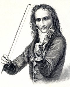 尼科-帕格尼尼（1782 - 1840）的画像 作者 未知艺术家