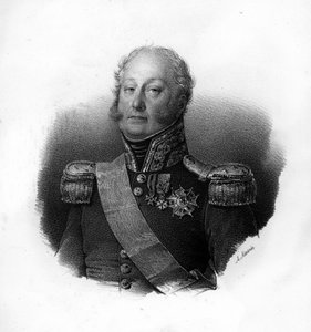 皮埃尔-克劳德，帕约特伯爵（1772-1844），法国将军的肖像，19世纪的雕刻品 作者 未知艺术家