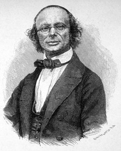 威廉-韦伯（1804 - 1891）德国物理学家的肖像。 作者 未知艺术家