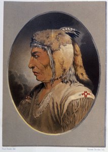 Portrait of an Indian: Man-Ce-Muckt - in “” Wandering of an artist among the indians of north america”” by Paul Kane, Longmans & Roberts, London 作者 未知艺术家