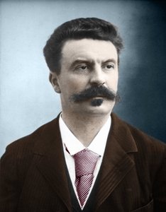 法国作家居伊-德-莫泊桑（1850-1893）的画像 作者 未知艺术家
