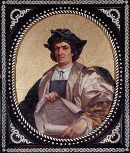 意大利航海家克里斯托弗-哥伦布（Christopher Columbus，Cristoforo Colombo，Cristobal Colon）（1451-1506）的画像 清真寺 作者 未知艺术家