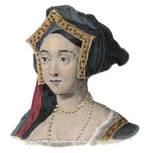 英国女王简 (Jeanne) Seymour (1509-1537)，亨利八世的妻子肖像 作者 未知艺术家