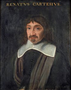 哲学家Rene Descartes (1596-1650)的肖像，匿名。布面油画 作者 未知艺术家