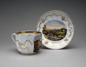 展示杯碟 作者 未知艺术家