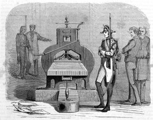 1818年的新闻印刷。 作者 未知艺术家