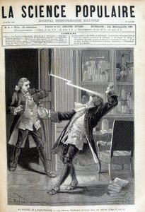Georges Guillaume Richmann 教授 (1711-1753) 在用静电计进行实验后死于他的工作室 作者 未知艺术家
