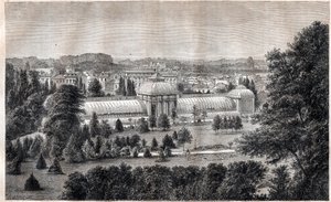 波尔多的公共花园--公共花园--波尔多--1867年左右的雕版画 作者 未知艺术家