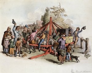 英国的公共骑行 - 光刻，deb。 19世纪 作者 未知艺术家
