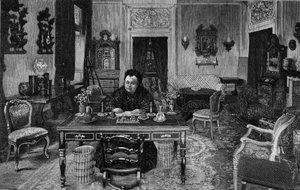 1893年，英国女王维多利亚在佛罗伦萨的帕尔米耶里别墅。 作者 未知艺术家