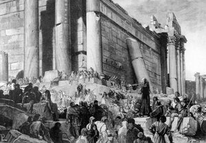 在布道期间代表意大利政治和宗教改革家阿诺德布雷西亚 (Arnaldo da Brescia) (1090 - 1155)。 1145年，他在罗马宣扬起义反对教皇尤金三世，后者被驱逐并寻求恢复罗马共和国 作者 未知艺术家