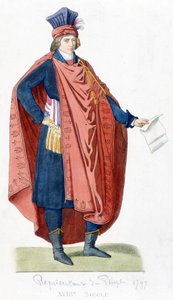 1792年法国大革命期间的人民代表。 作者 未知艺术家