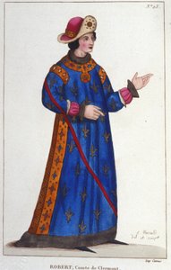 法国的罗伯特，克莱蒙特伯爵（1256-1318）。卡佩王朝的王子。 作者 Unknown artist