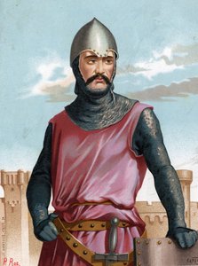Rodrigo Dìaz de Vivar，被称为Cid Campeador的西班牙英雄（1043年至1099年）。1877年在巴塞罗那著名的shades y Mujeres之后。 作者 未知艺术家