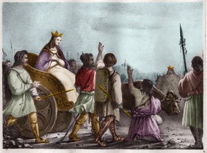 圣-克洛蒂尔德，法兰西女王（V. 475-545），克洛维一世的妻子。 作者 未知艺术家