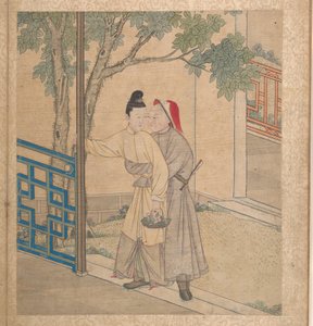 春日图》（册页；绢本水墨设色） 作者 未知艺术家