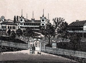 瑞典斯德哥尔摩：Haselbacken的景色。载于《世界上的168个景色》，无日期（19世纪末）。 作者 未知艺术家